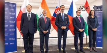 India Hosts First V4+India Foreign Ministers’ Meeting, Agrees to Boost Ties Across Sectors
